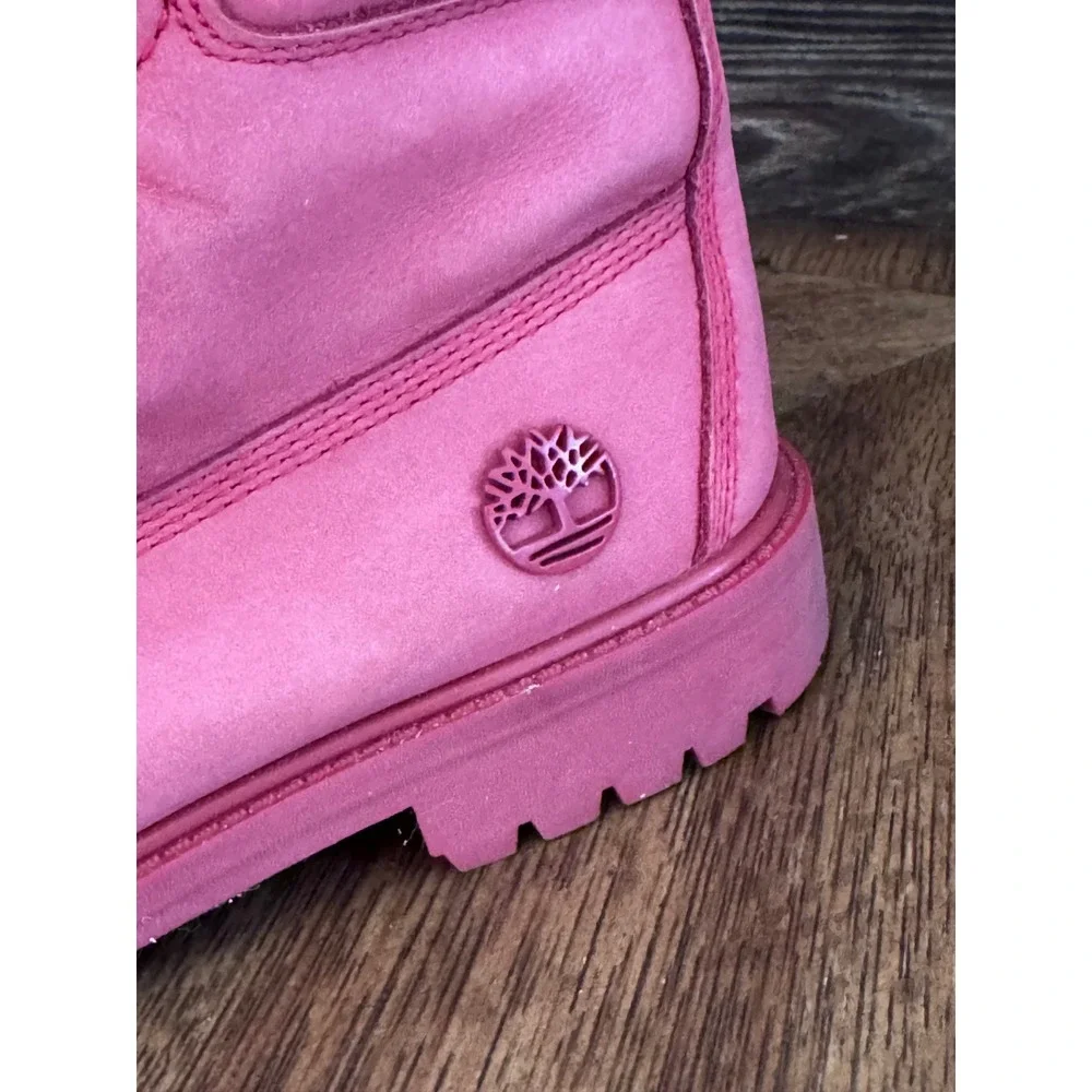 Timberland 6 Inch Premium Waterproof Boots Pink Nubuck A625Y men 7 / Womens 8.5